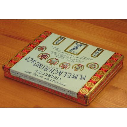 M.MELACHRINO & Co vintage Egyptian Cigarettes tin VGC