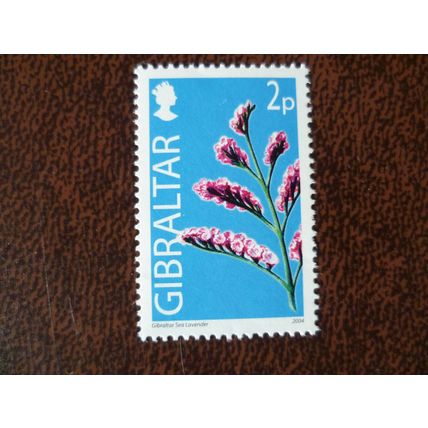 Gibraltar 2004 Wild Flowers 2p Sea Lavender mint stamp SG1095 Flora Plants