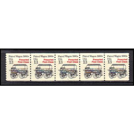 2258 13c Police Wagon Fine MNH Dry Gum PNC 1/5 X3169