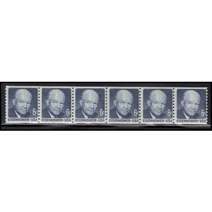 1401 6c Dwight Eisenhower Barely Clears MNH CL S/6 WD1996