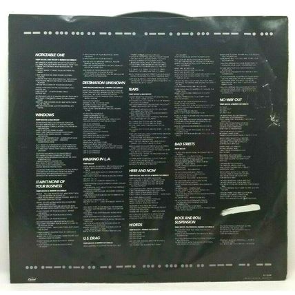 Missing Persons - Spring Session 1982 LP Vinyl 33rpm Record (P5)