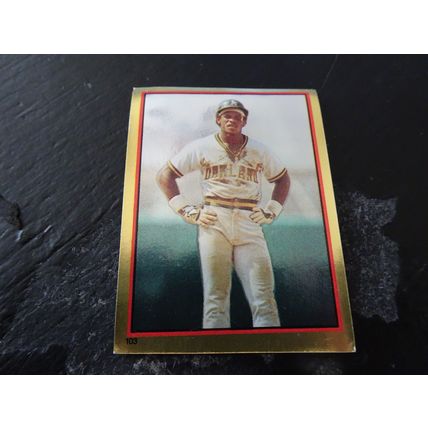 1983 Topps Stickers # 103 Rickey Henderson Very Good (3) Oakland Athletics