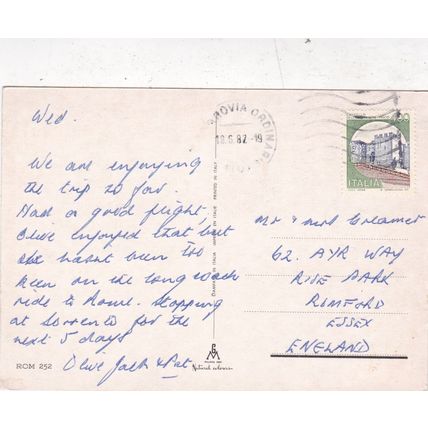 Roma Multiview Italy Postcard posted 1982 VGC