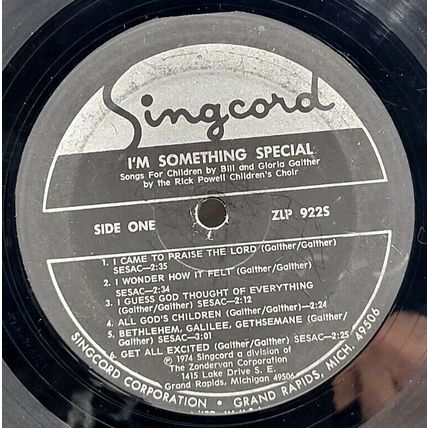 Bill & Gloria Gaither I’m Something Special Children Choir LP Vinyl Record Album