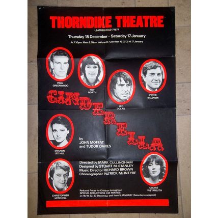 Old Poster Thorndike Cinderella Peter Baldwin Paul Greenwood Sharon lee Hill