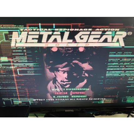 Metal Gear Solid Demo Disc with error Sony PlayStation PS1 PAL SLED-01775 tested