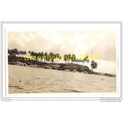 TROPICAL ISLAND (OTHER VIEW), NEAR MADRAS?, INDIA, c1920s, Postcard