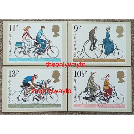 Cycling, 4 Unused Items, PO PHQ 31, 1978, Postcard