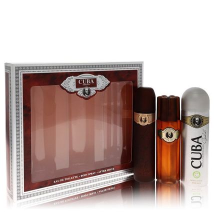 Cuba Gold by Fragluxe 3 Piece Gift Set