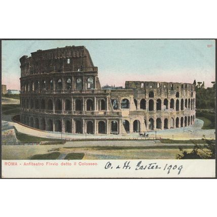 Anfiteatro Flavio detto il Colosseo, Roma, 1909 - Blümlein-Imperiale Cartolina