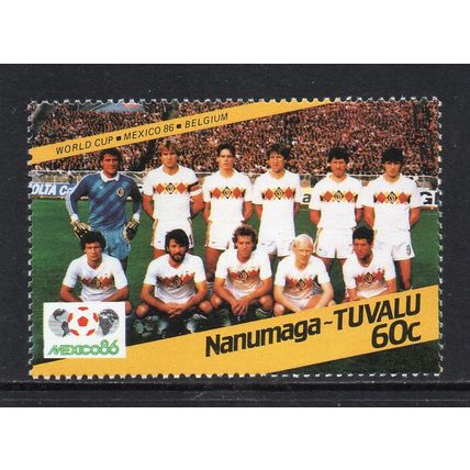 Tuvalu (Nanumaga) - 1986 - 60c Mexico '86 World Cup (Belgium), MNH