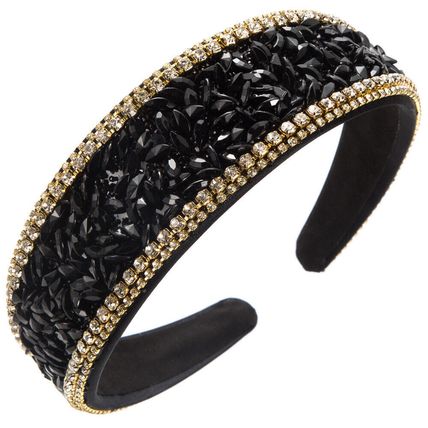 Baroque Women's Headband Embellished Jewelled Hairband Tiara Crown Wedding Party