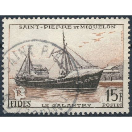 Social Development Fund: 15f - St Pierre & Miquelon 1956 - F H - MiNr 379