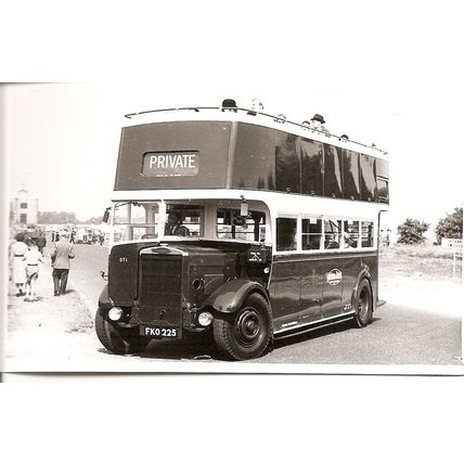 Black & White Photograph of Maidstone & District Motor Services Ltd. - FKO 225
