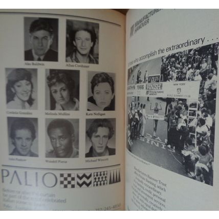 SERIOUS MONEY - PLAYBILL - OPENING NIGHT: FEBRUARY 9, 1988. Alec Baldwin et al