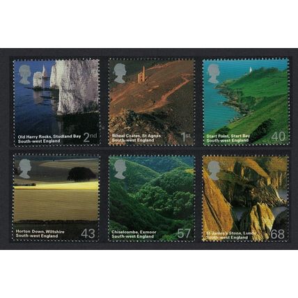 Great Britain A British Journey: South West England 6v FV£4.58 2005 MNH