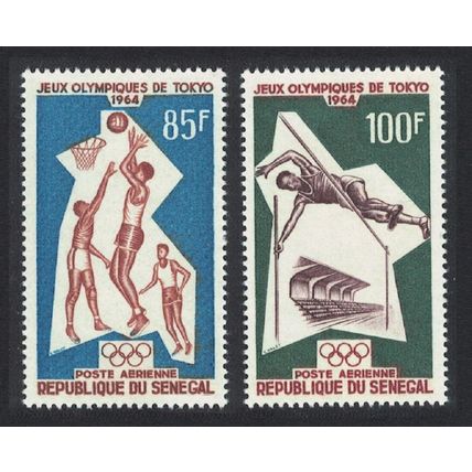 Senegal Basketball Olympic Games Tokyo 2v 1964 MNH SG#283-284 MI#288-289