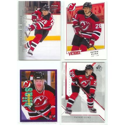 Patrik Elias 14x card lot incl Foil, Sticker