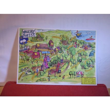 WALESBY FOREST, NEWARK, NOTTINGHAMSHIRE unused postcard byKatie Savage =
