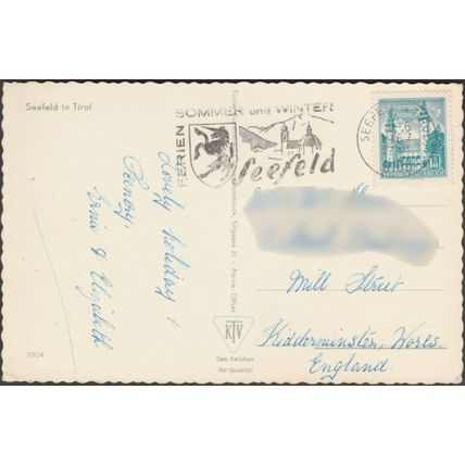 Dorfstrasse, Seefeld in Tirol, 1967 - Tiroler Kunstverlag AK