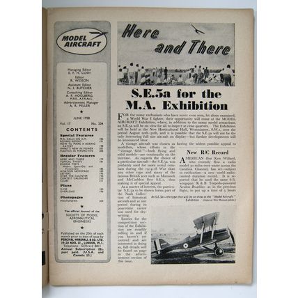 1958 Model Aircraft Magazine - June