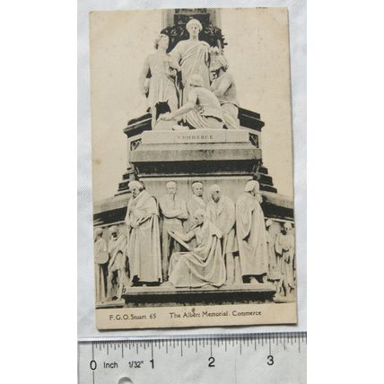 vintage postcard The Albert Memorial, Commerce Side, London