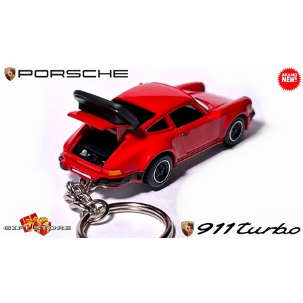 ULTRA RARE KEYCHAIN RED PORSCHE 911 CARRERA TURBO TEA TRAY