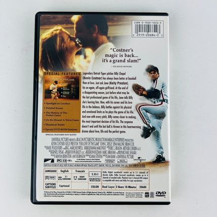 For Love of the Game DVD