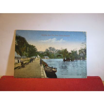 WYNDLEY POOL, THE PARK, SUTTON COLDFIELD, WARWICKSHIRE unused antique postcard =