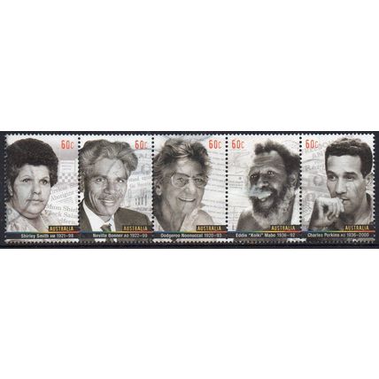 Australia 2013 Indigenous Leaders - Se-tenant Strip of 5 x 60c Used