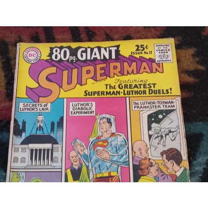 Silver Age Comic DC Superman 80 Pg Giant # 11 4.5 Very/Good+ Condition 1965