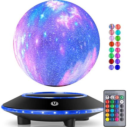 Floating Moon Lamp 16 Colors Remote Control Night Light Brightness Adjustable fo