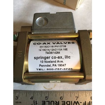 1/2" NPT COAX MK15NC,COAX MK152C116VPN1/2T3B VALVE 14-15CIN-12AC110A 16E,110V,AN