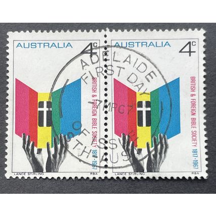 AUSTRALIA 1967 SG 0409 USED PAIR