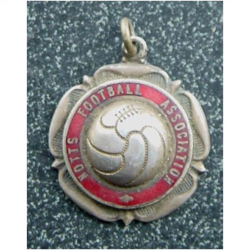 British Football Runners Up Medal 1960s Vintage Soccer Sports Medallion or Fob