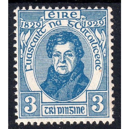 1929 Ireland Sg90 3d BLUE, LIGHTLY MOUNTED MINT (BT47)