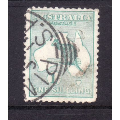 AUSTRALIA 1916 SG 40 ? 1s BLUE GREEN FINE USED#4