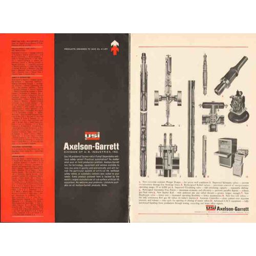 u s industries inc 1962 gas lift sucker rod pumps valves vintage ad
