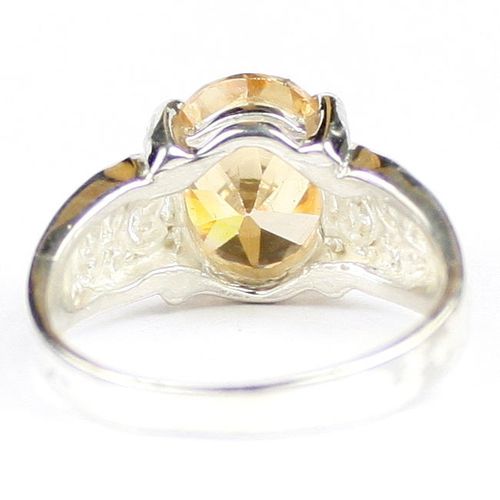 Champagne CZ, 925 Sterling Silver Ladies Ring, SR369