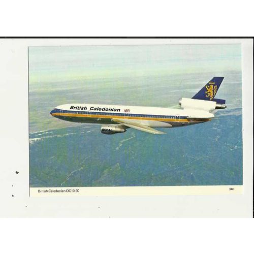 Aviation BRITISH CALEDONIAN DC-10-30 Postcard by Skilton & Fry (348)
