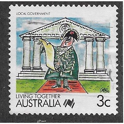 AUS 1988 3c 'LIVING TOGETHER - LOCAL GOVERNMENT' FINE USED (EBID67-122)