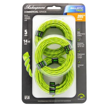 Shakespeare 5 pk. 14 ft. 095 in. Pre-Cut Bump Trimmer Lines, 17461