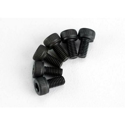 TRA2554 TRAXXAS Screws, 3x6mm cap-head machine (hex drive) (6)