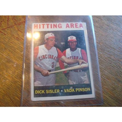 1964 Topps, Hitting Area, #162, VADA PINSON/DICK SISLER