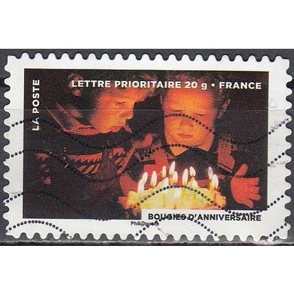 France 2012 Yvert A762 O Cote (2015) 0.60 € Bougies d'anniversaire