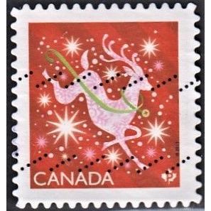 CANADA, 2019 'P' Christmas SG 3497 (Scott #3201), used.