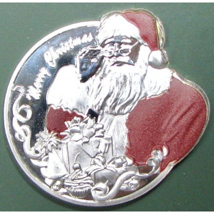Merry Christmas. Challenge Coin. 1.50". A89b.