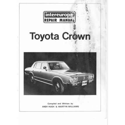 Toyota Crown 2600 Service Repair Manual 1971 WSM245 085666068X PDF