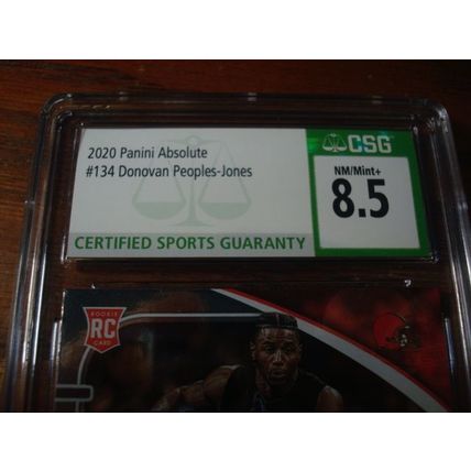 2020 Panini Absolute, Graded Near Mint 8.5, DONOVAN PEOPLES-JONES, Rc