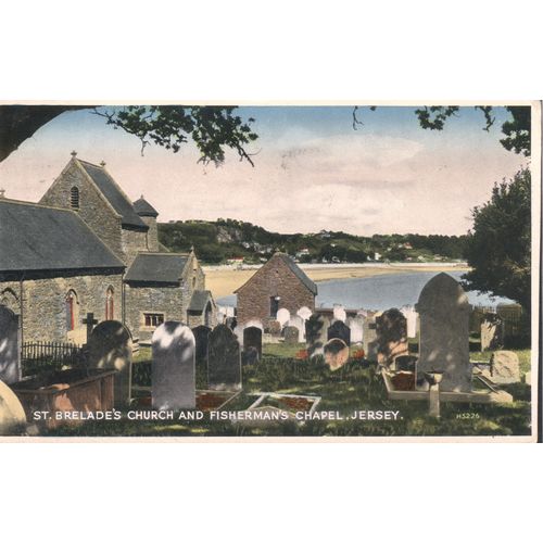 Vintage Jersey PC 1955 - St. Brelade's Church and Fishermen's Chapel, Jersey